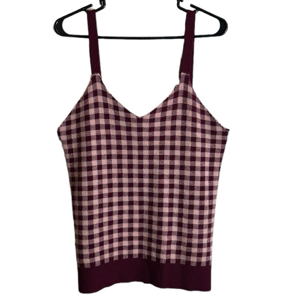 NWT Molly & Isadora Purple Plaid Top size 1X
